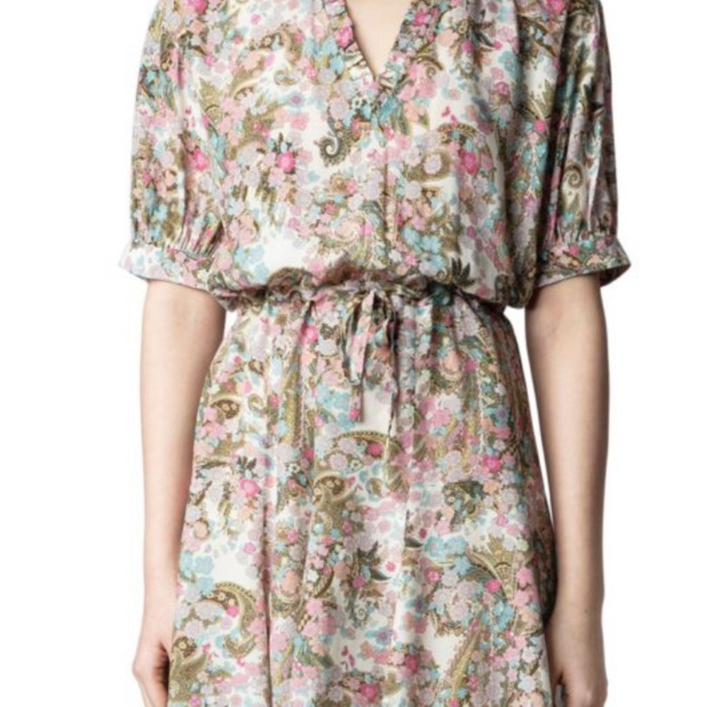 Zadig & Voltaire Print Mini Dress Size XS